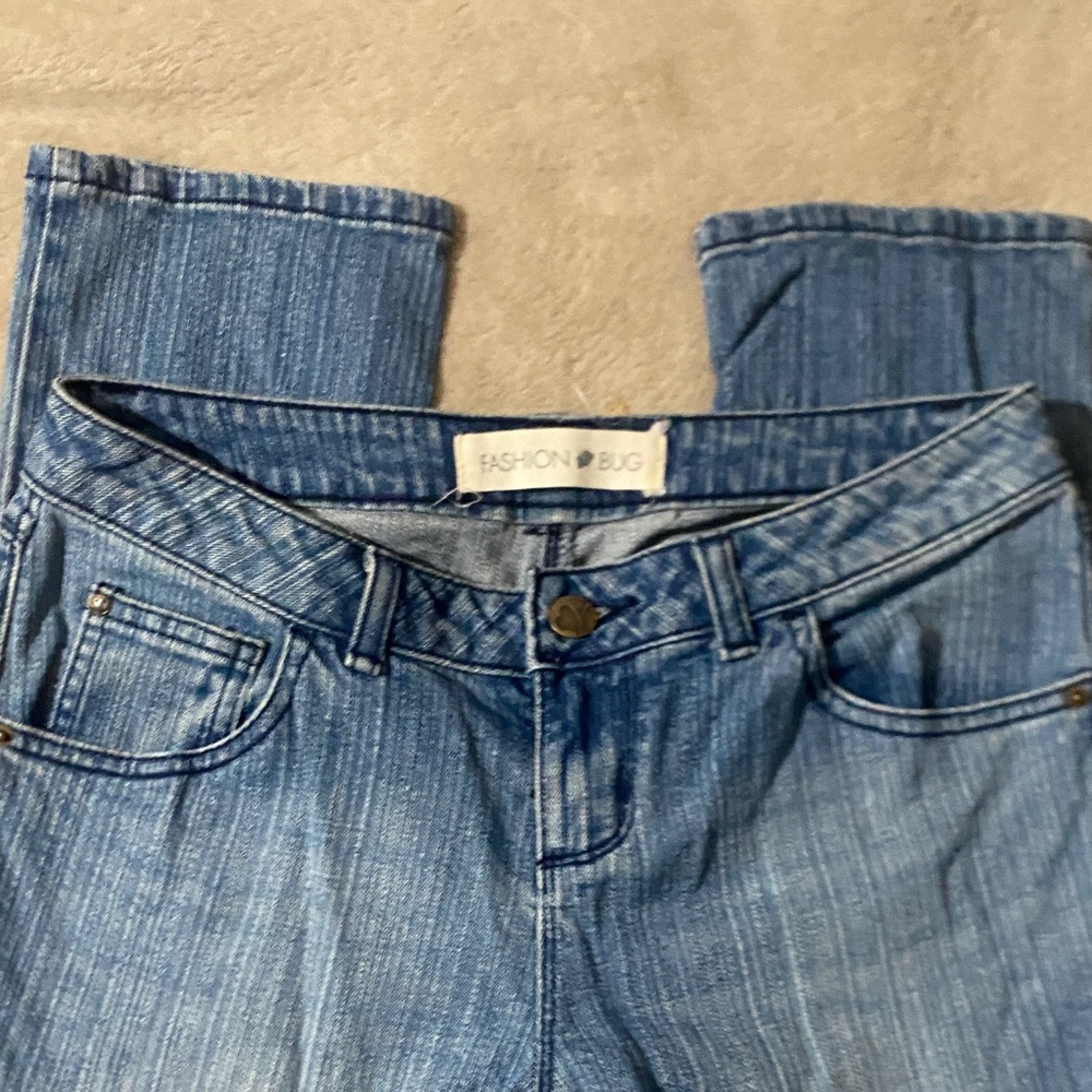 Fashion Bug Women's Classic Blue Straight Leg Jeans